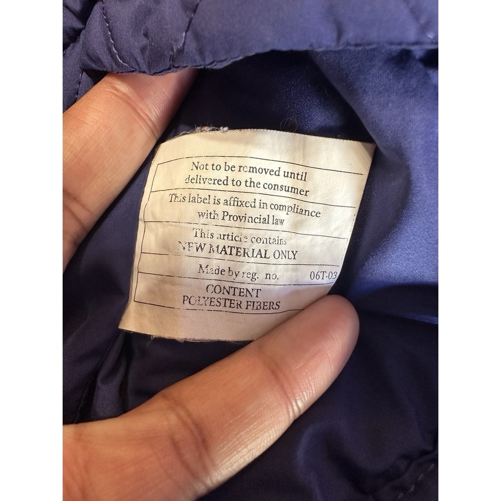 Patagonia Girl's M Sweater Jacket Quilted Chevron Blue Full Zip Coat Outdoor - Picture 7 of 11